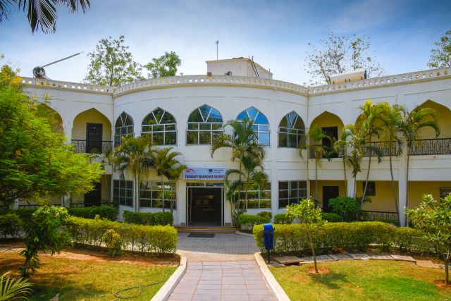 Taramati Baradari heritage building on a hilltop at Ibrahimbagh, Hyderabad
