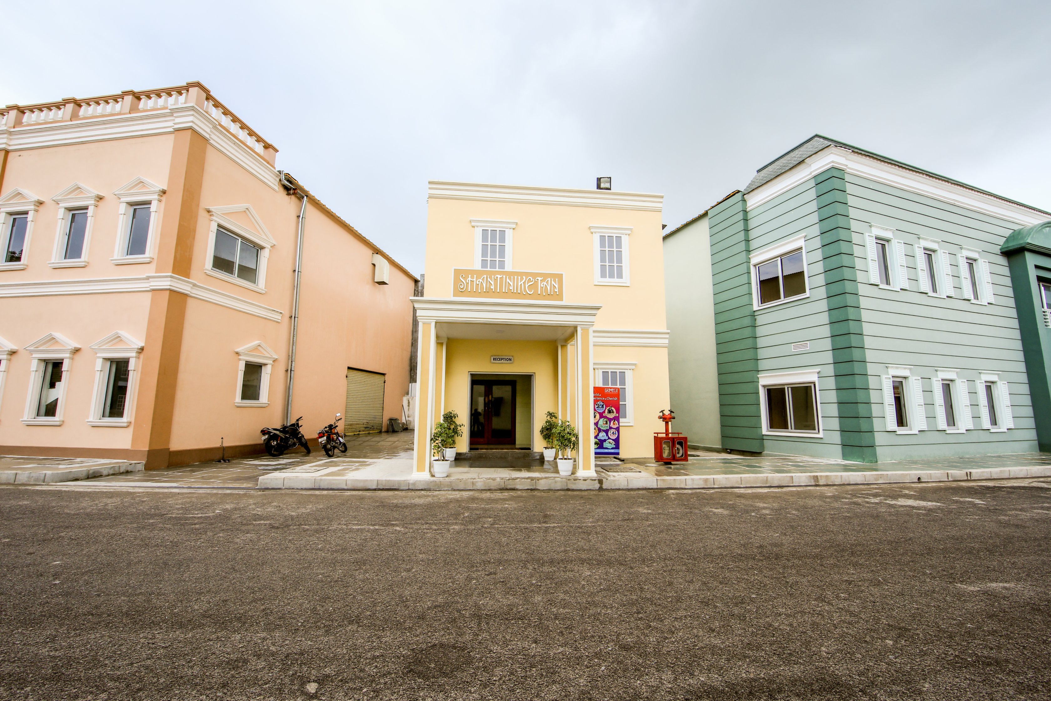 Shantiniketan budget hotel building inside Ramoji Film City, Hyderabad