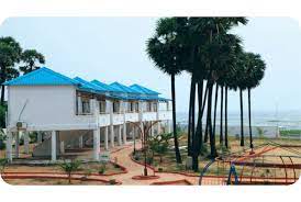 Haritha Beach Resort at Mypadu with the sea and sand in front