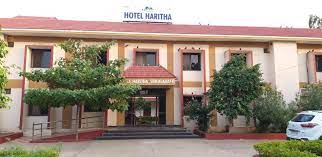 Haritha Hotel building at Srikalahasti with parking area