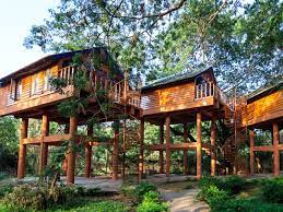 Haritha resort cottages on Bhavani Island by the Krishna river in Vijayawada