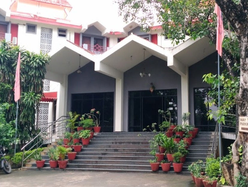 Haritha Hotel building on Temple Road, Bhadrachalam