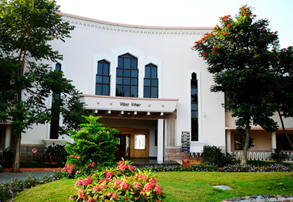Haritha Vijay Vihar hotel overlooking the Nagarjuna Sagar reservoir