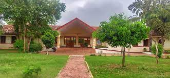 Pochampally Haritha Hotel building in the weaving village of Pochampally