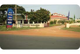 Haritha Flamingo Resort building at Tada with garden in front
