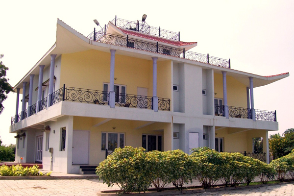 Vasundhara Villa surrounded by fruit gardens near Ramoji Film City