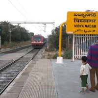 MMTS local train at Vidyanagar station in Hyderabad