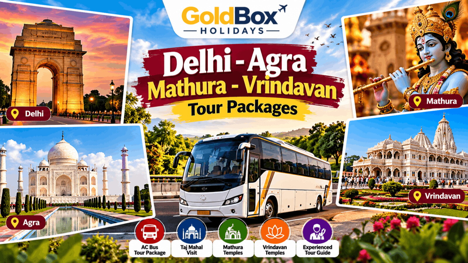 Delhi-Agra-Mathura Vrindavan Tour Packages