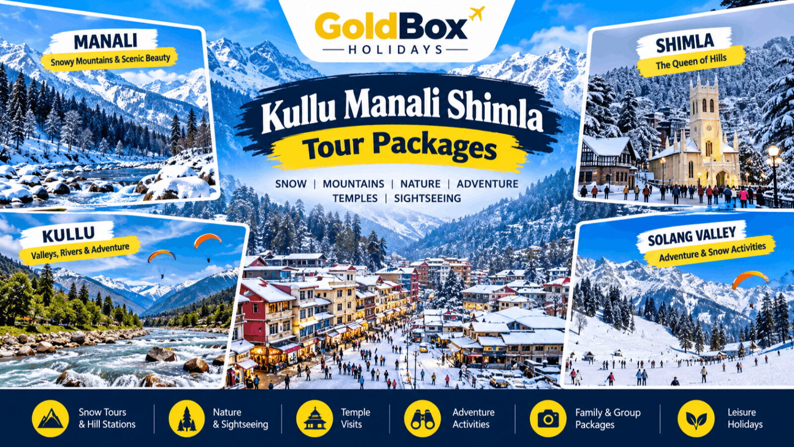 Kullu Manali Shimla Tour Packages
