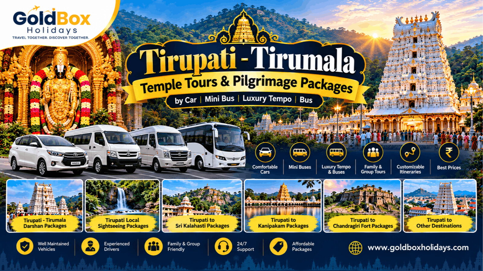 Tirupati-Tirumala Temple Tours & Pilgrim Packages
