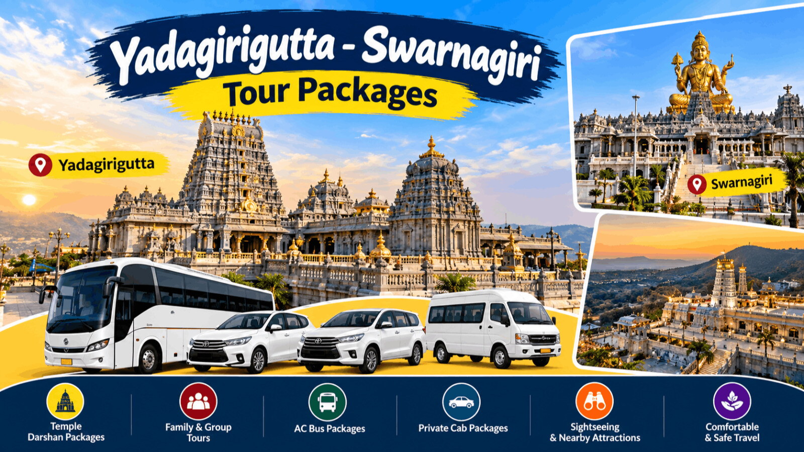 Yadagirigutta-Swarnagiri Tour Packages