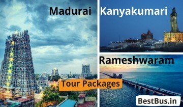 Madurai-Rameshwaram-Suchindram-Kanyakumari Tour Package from Bangalore