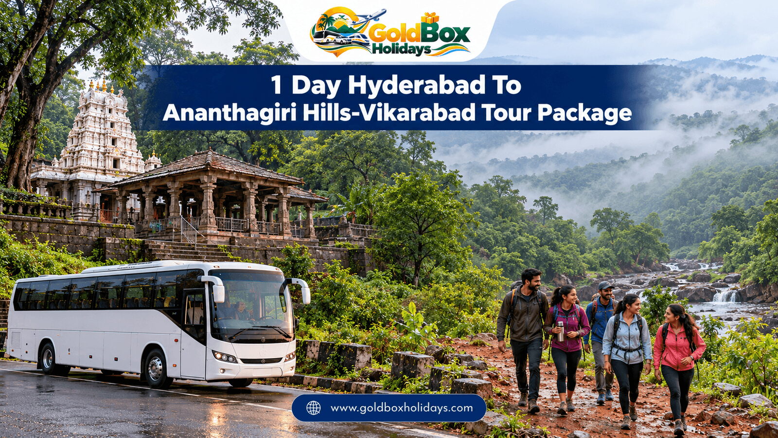 Anantha Padmanabha Swamy temple and a misty forest trail with friends, Ananthagiri Hills trip