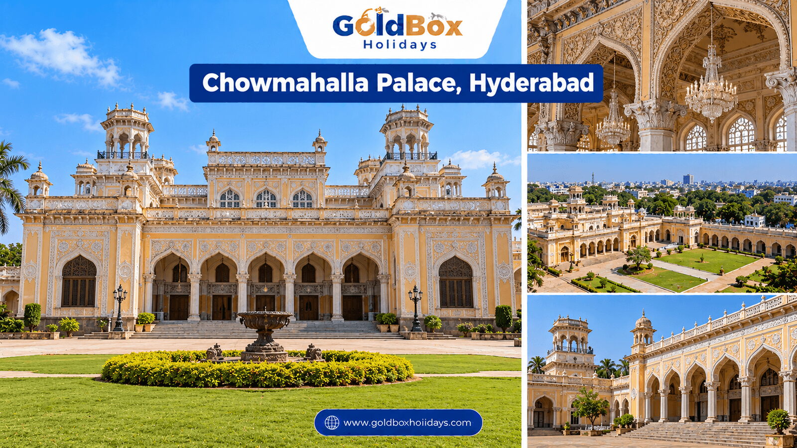 Chowmahalla Palace in Hyderabad - views of the place