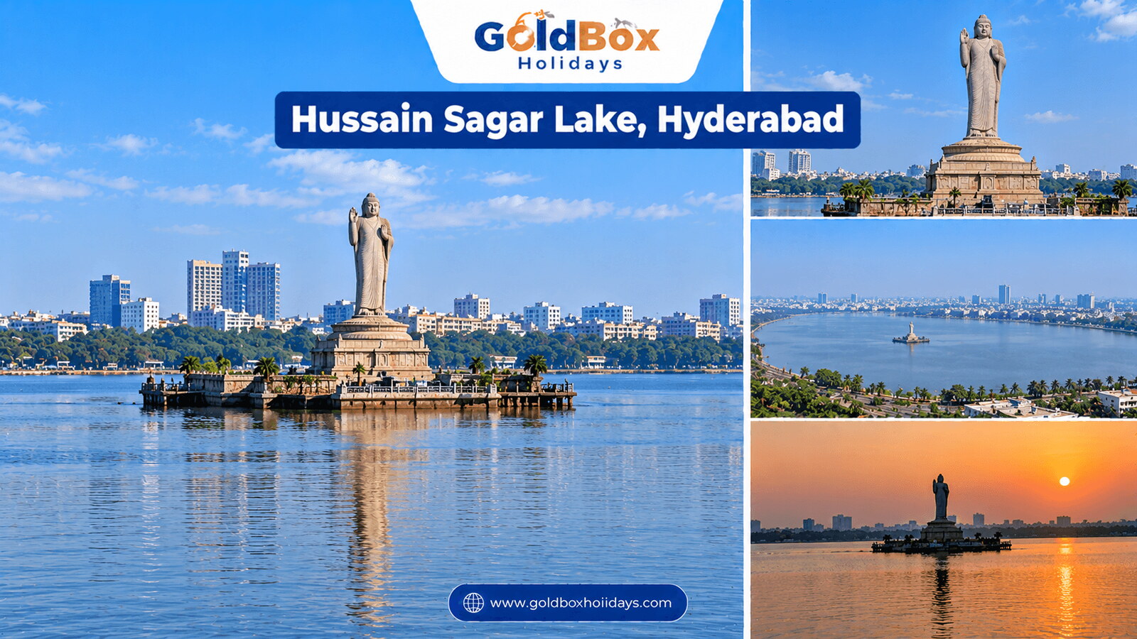 Hussain Sagar Lake in Hyderabad - views of the place