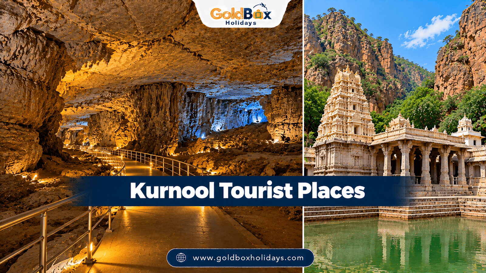 Tourist places in Kurnool: Belum Caves, Yaganti Temple