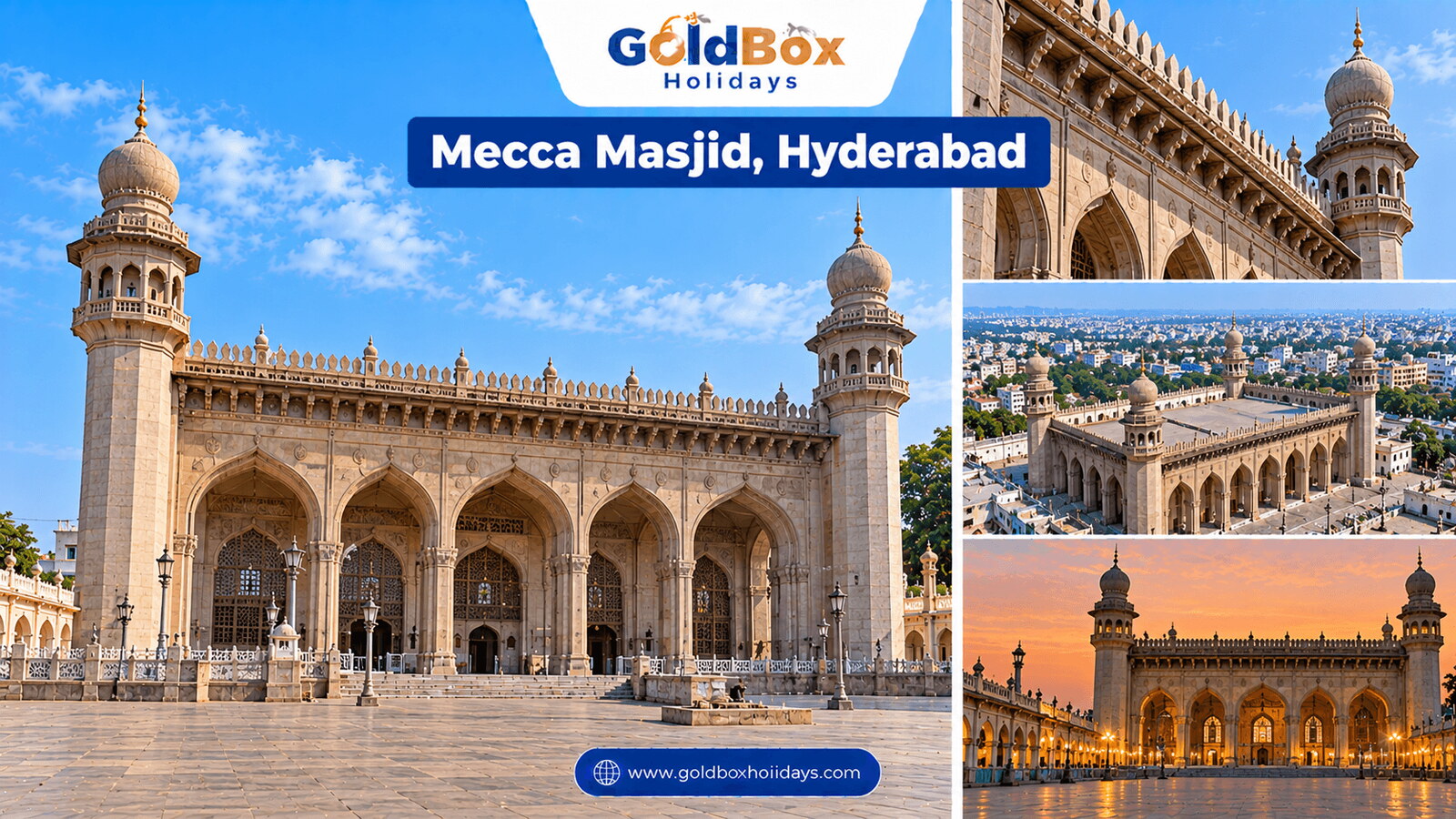 Mecca Masjid in Hyderabad - views of the place