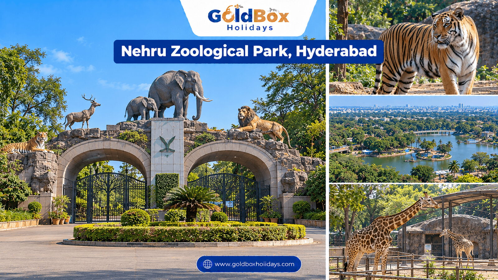Nehru Zoological Park in Hyderabad - views of the place